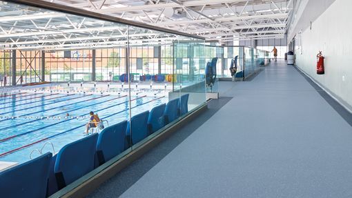 Cardiff International Pool Polyflor Vinyl Flooring